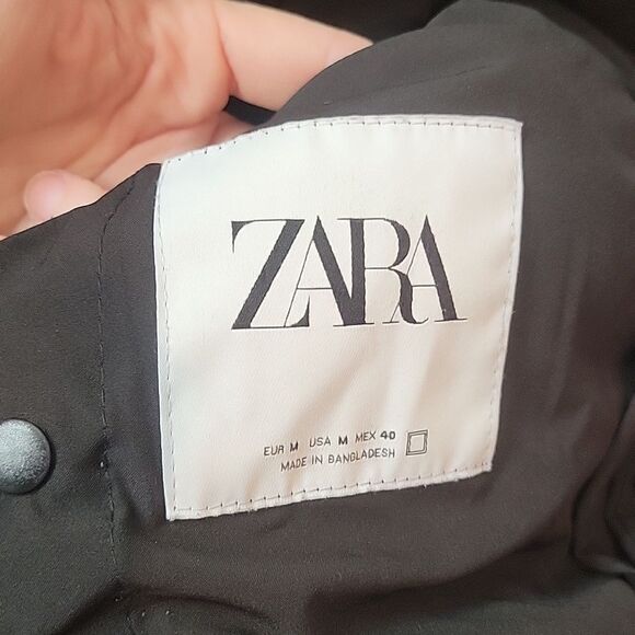 Zara Women's black quilted vest Size M - Picture 7 of 9